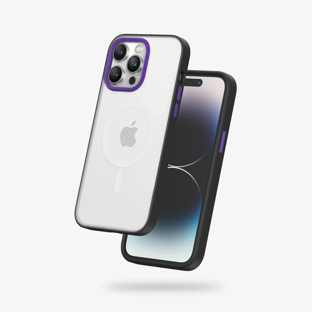 FLOLAB Surtect Tri-Fusion MagSafe Compatible Case – iPhone 14 Series (Black Frost) - Image 10