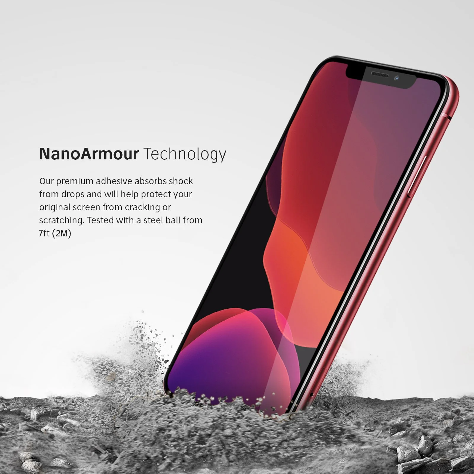 NanoArmour Best for iPhone 11 Pro Max Screen Protector Edge-to-Edge - Image 4