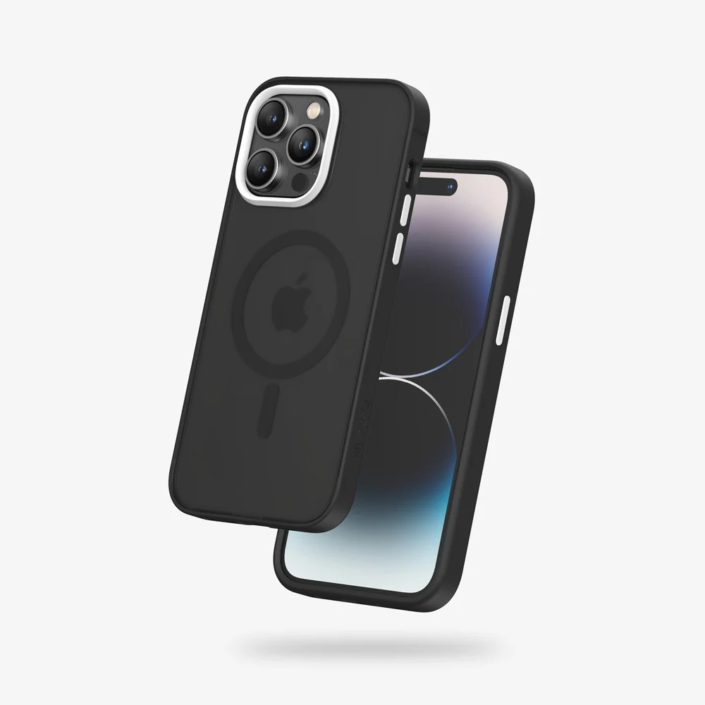 FLOLAB Surtect Tri-Fusion MagSafe Compatible Case – iPhone 14 Series (Stealth Black Frost) - Image 21