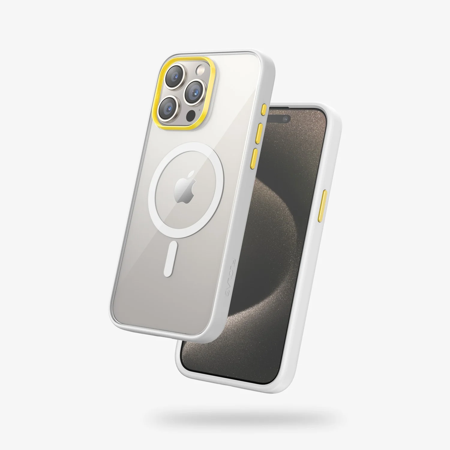 FLOLAB Surtect Tri-Fusion MagSafe Compatible Case – iPhone 15 Series (White Clear) - Image 10