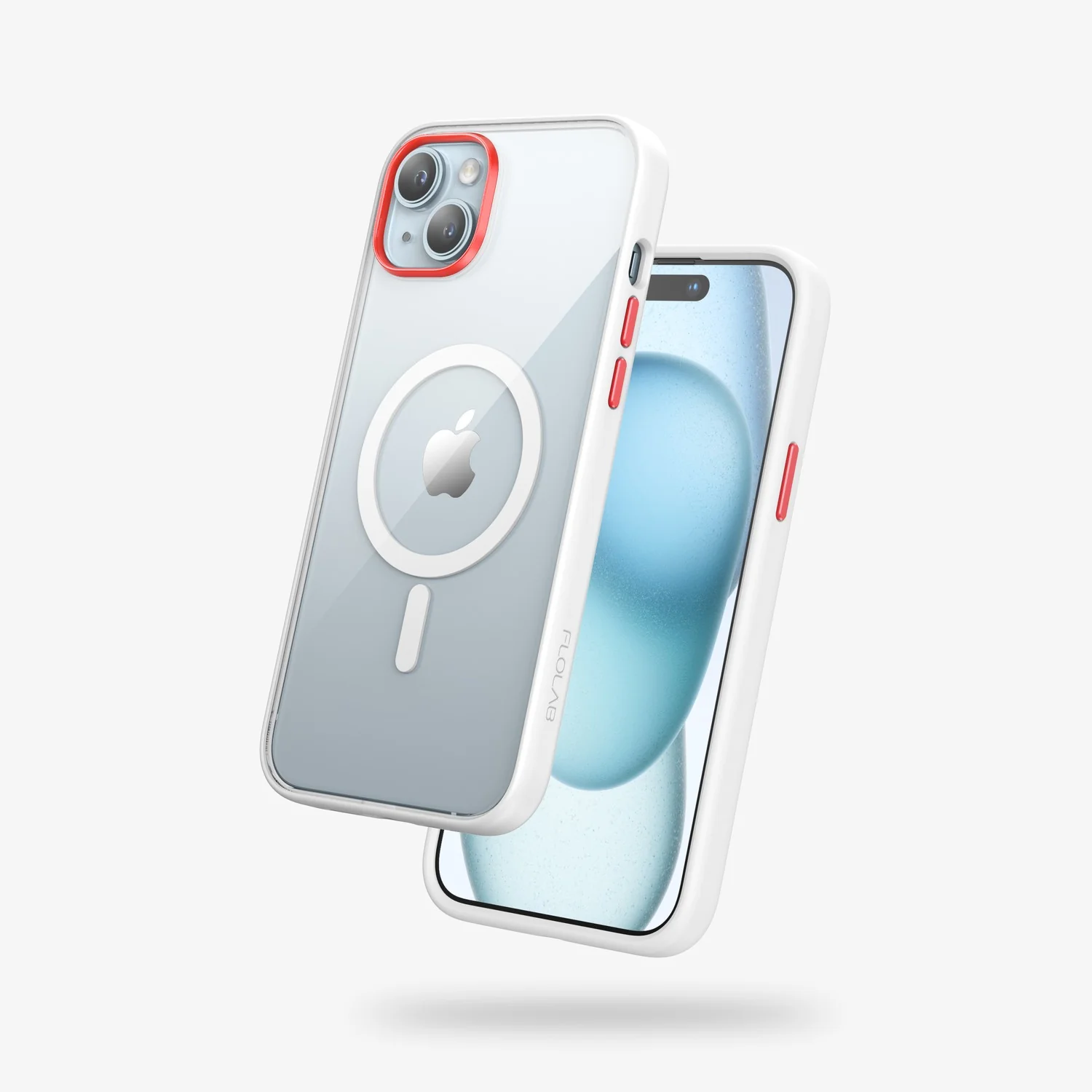 FLOLAB Surtect Tri-Fusion MagSafe Compatible Case – iPhone 15 Series (White Clear) - Image 13