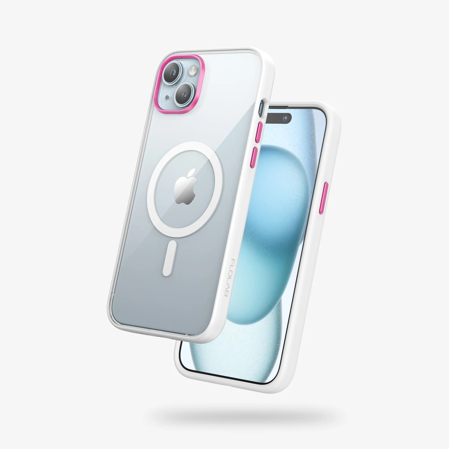FLOLAB Surtect Tri-Fusion MagSafe Compatible Case – iPhone 15 Series (White Clear) - Image 16
