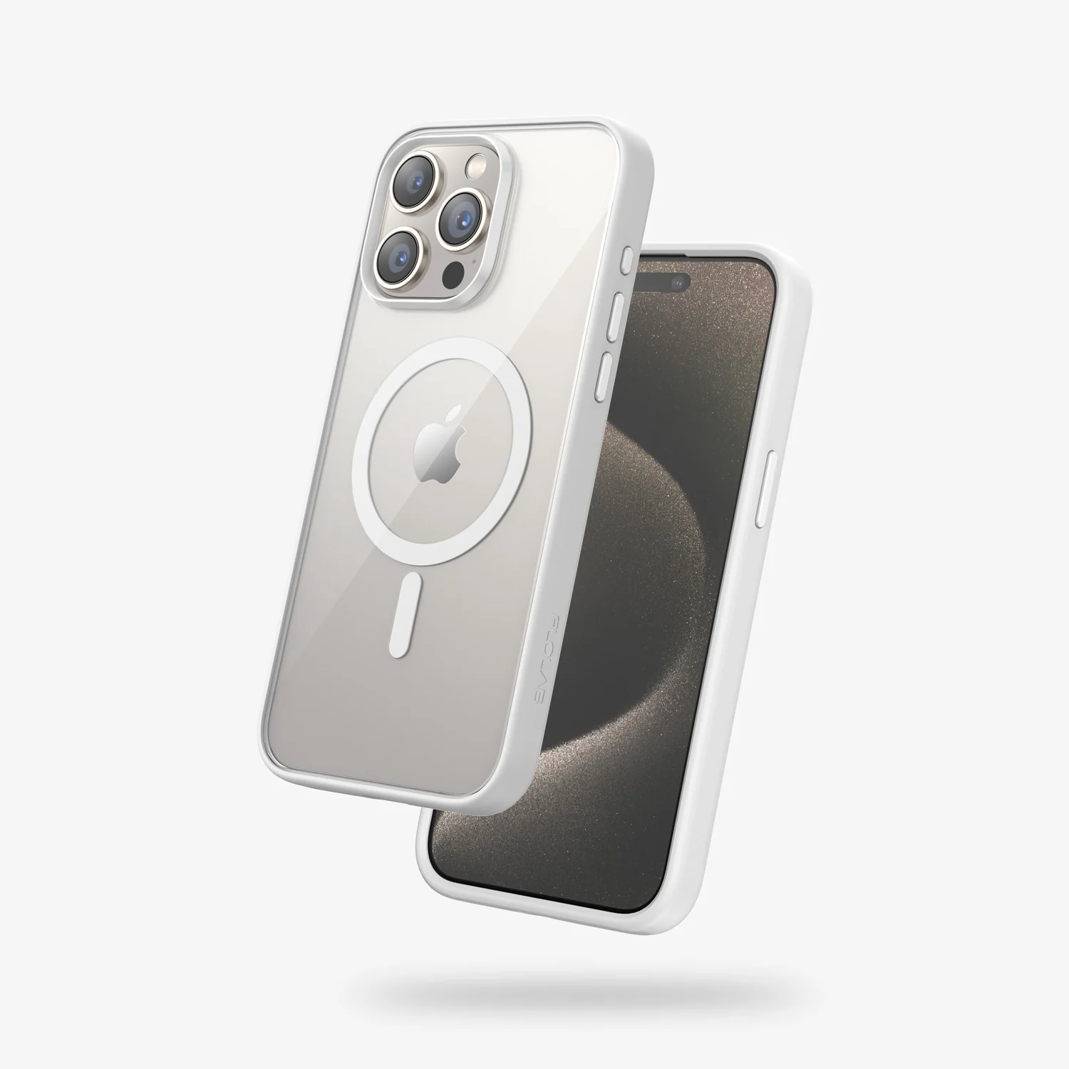 FLOLAB Surtect Tri-Fusion MagSafe Compatible Case – iPhone 15 Series (White Clear) - Image 20