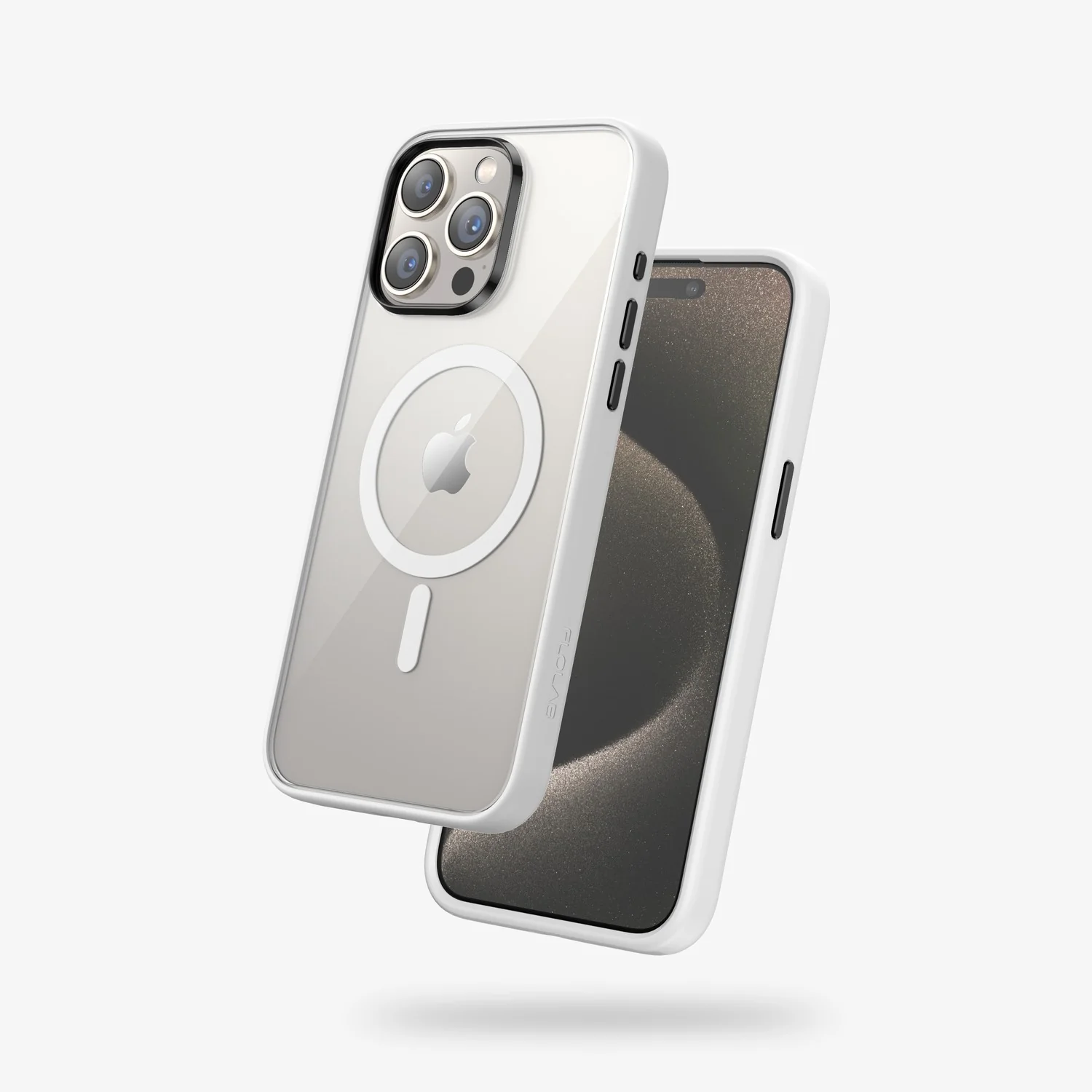 FLOLAB Surtect Tri-Fusion MagSafe Compatible Case – iPhone 15 Series (White Clear) - Image 21
