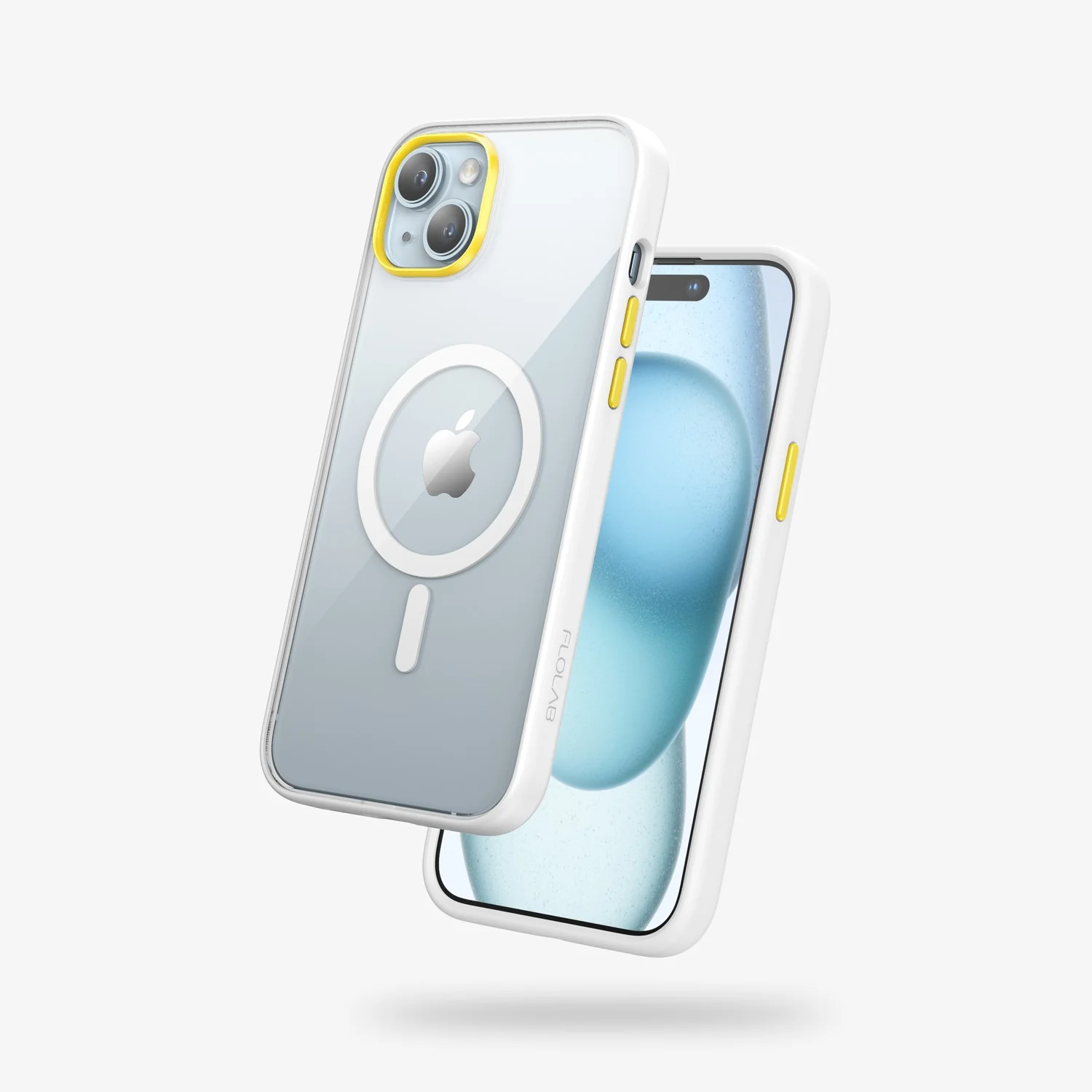FLOLAB Surtect Tri-Fusion MagSafe Compatible Case – iPhone 15 Series (White Clear) - Image 23