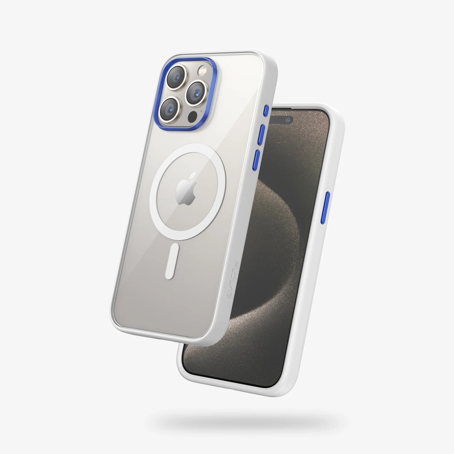 FLOLAB Surtect Tri-Fusion MagSafe Compatible Case – iPhone 15 Series (White Clear) - Image 5