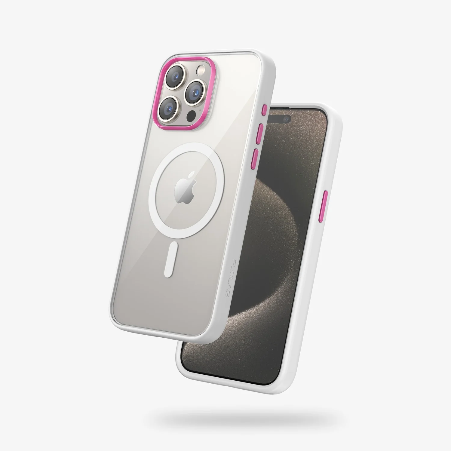 FLOLAB Surtect Tri-Fusion MagSafe Compatible Case – iPhone 15 Series (White Clear) - Image 6