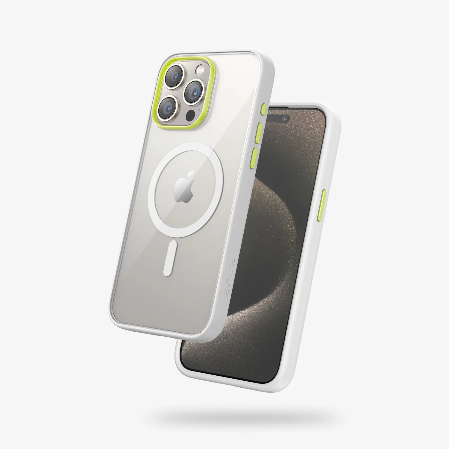 FLOLAB Surtect Tri-Fusion MagSafe Compatible Case – iPhone 15 Series (White Clear) - Image 8