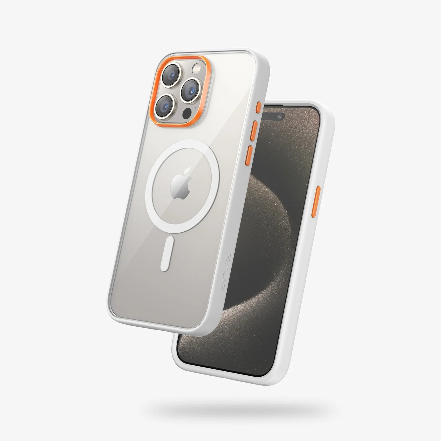 FLOLAB Surtect Tri-Fusion MagSafe Compatible Case – iPhone 15 Series (White Clear) - Image 9
