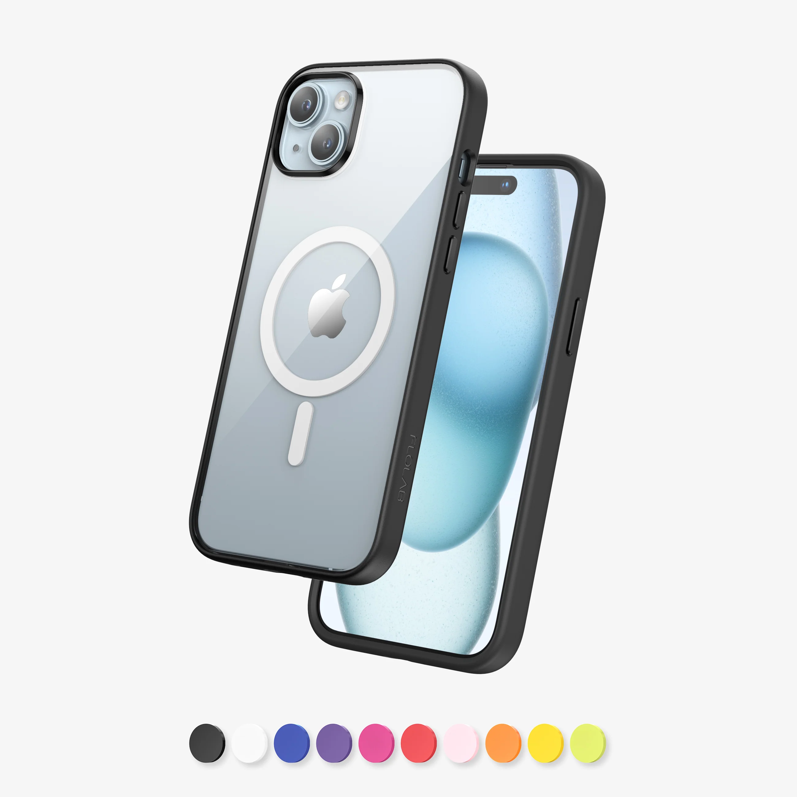 FLOLAB Surtect Tri-Fusion MagSafe Compatible Case – iPhone 15 Series (Black Clear) - Image 11