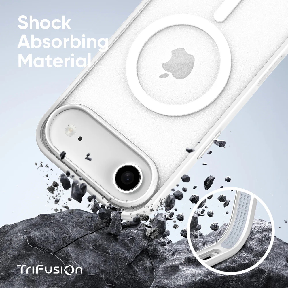 FLOLAB Surtect Tri-Fusion MagSafe Compatible Case – iPhone 17 Series (White Clear) - Image 12