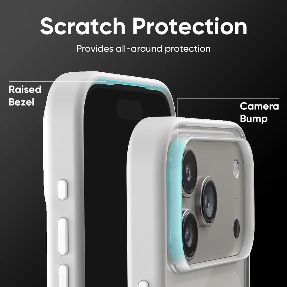 FLOLAB Surtect Tri-Fusion MagSafe Compatible Case – iPhone 17 Series (White Clear) - Image 6