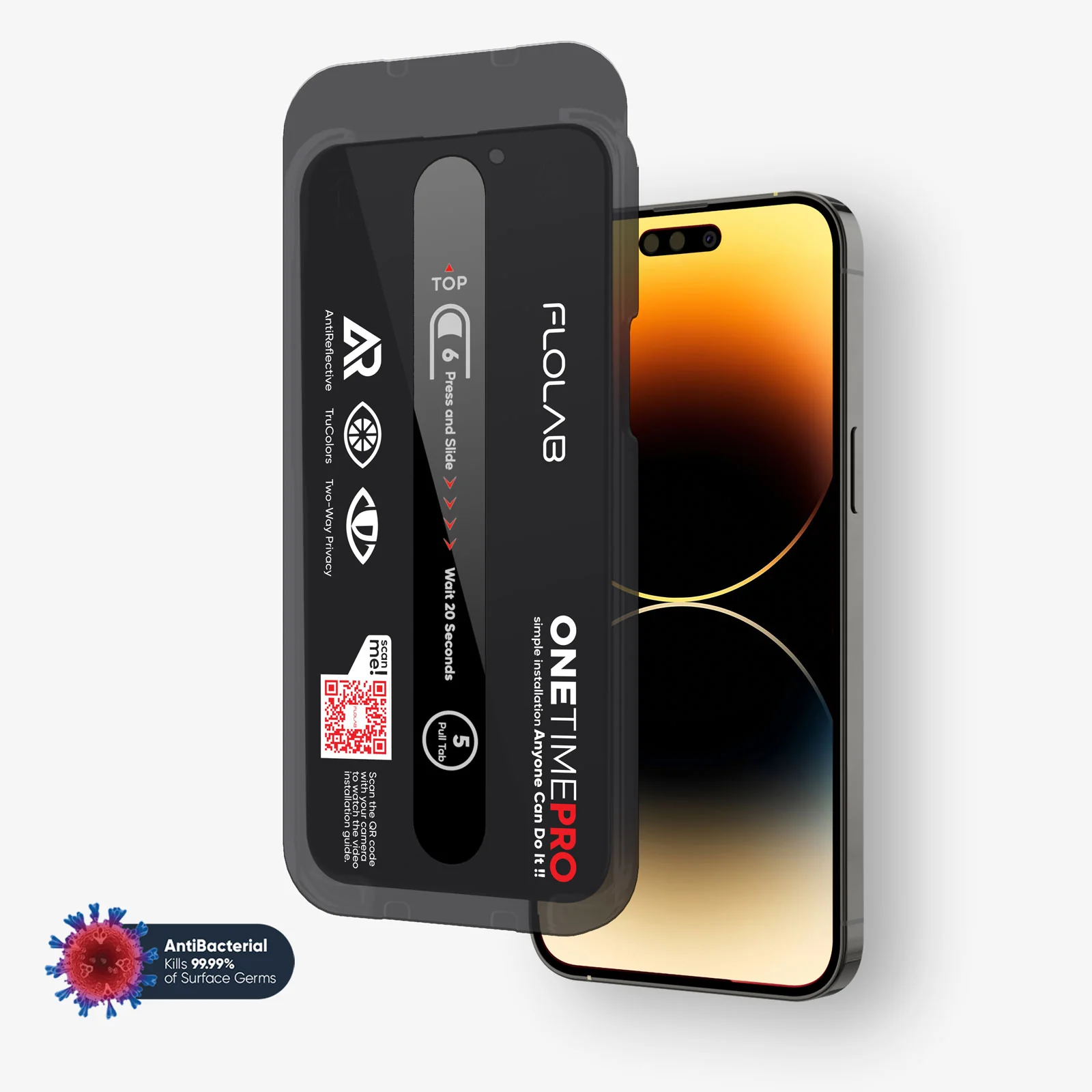 NanoArmour ONETIME PRO Privacy Anti Reflective Infinity Edge – iPhone 16/15/14/13 Series - Image 10
