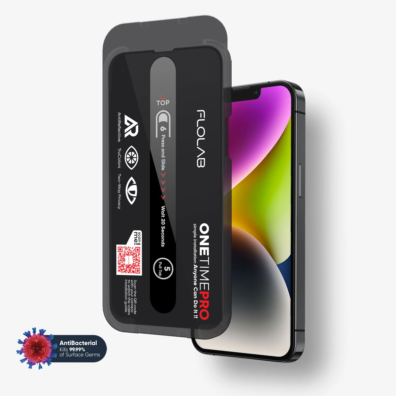 NanoArmour ONETIME PRO Privacy Anti Reflective Infinity Edge – iPhone 16/15/14/13 Series - Image 12