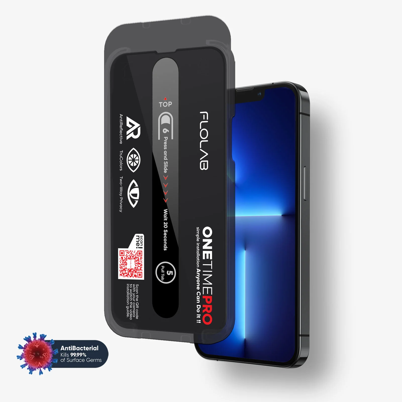 NanoArmour ONETIME PRO Privacy Anti Reflective Infinity Edge – iPhone 16/15/14/13 Series - Image 14