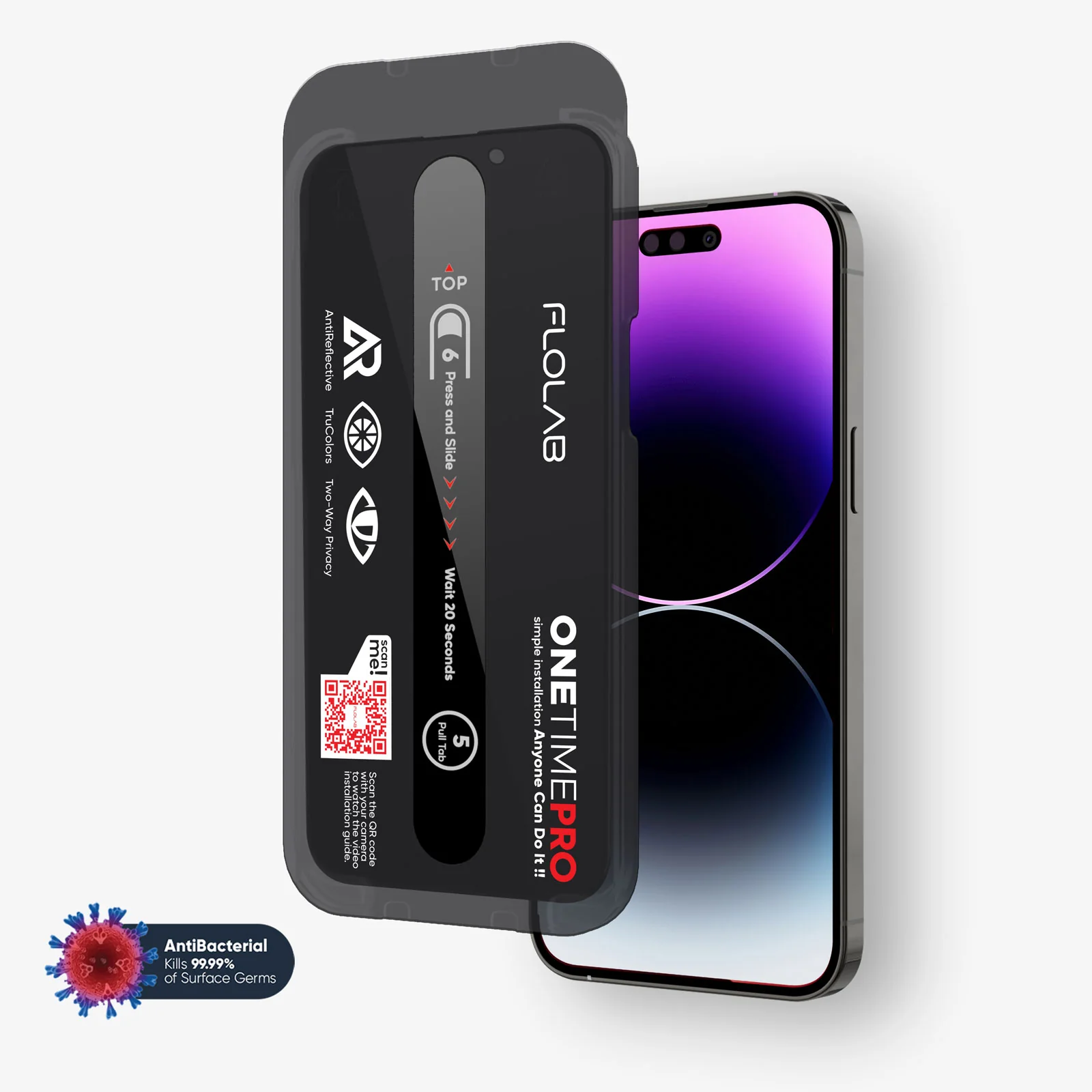 NanoArmour ONETIME PRO Privacy Anti Reflective Infinity Edge – iPhone 16/15/14/13 Series - Image 15
