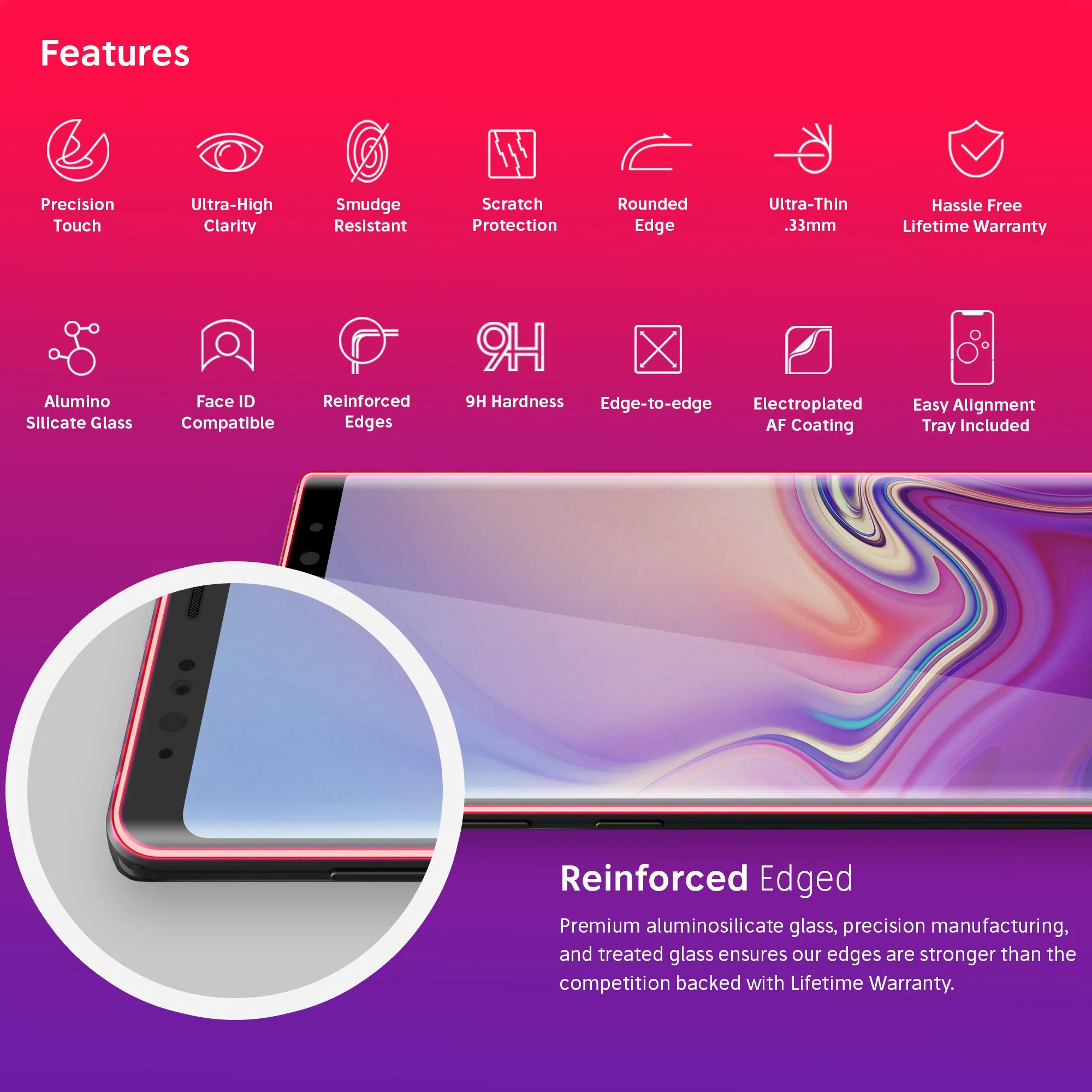NanoArmour Best Screen Protector for Note 9 - Image 3