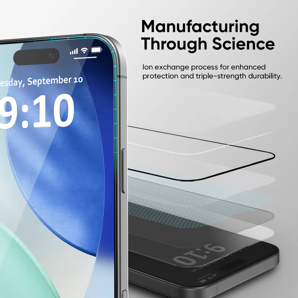 NanoArmour ONETIME MAX Blue Light ClearVue Case-Friendly – iPhone 17 Series - Image 4