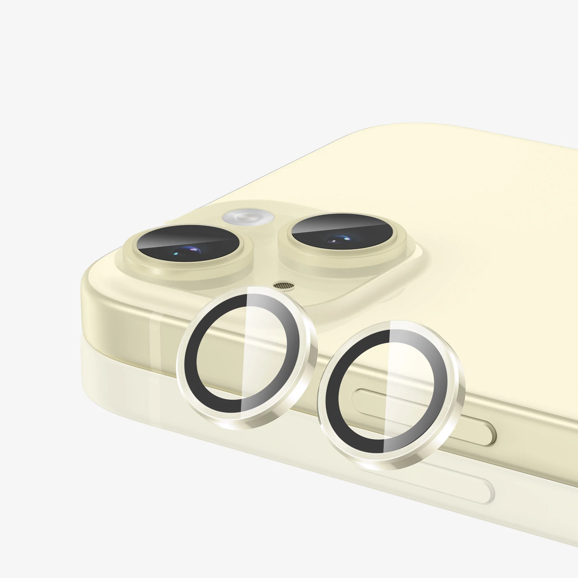 FLOLAB NanoArmour Camera Protector Anti Reflective – iPhone 15 / 15 Plus (Yellow) - Image 3