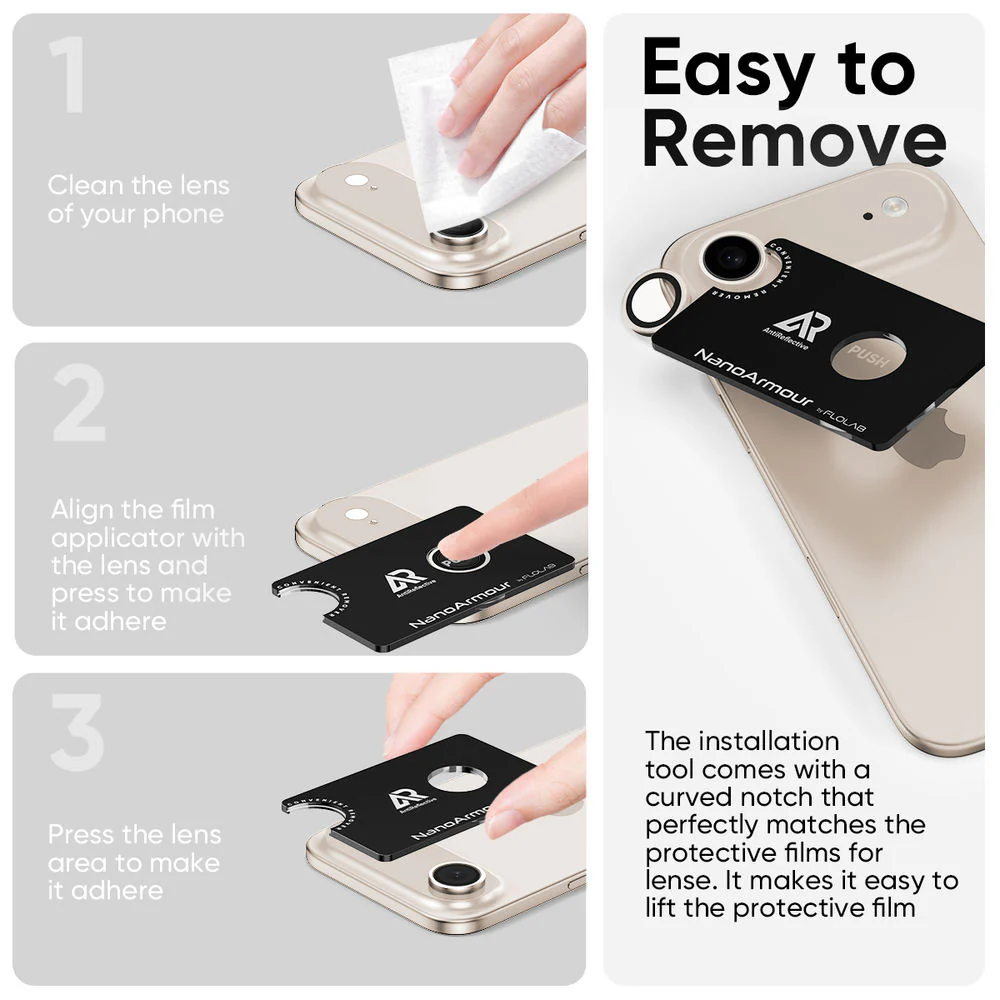NanoArmour Camera Protector – iPhone 17 Air Anti Reflective - Image 7
