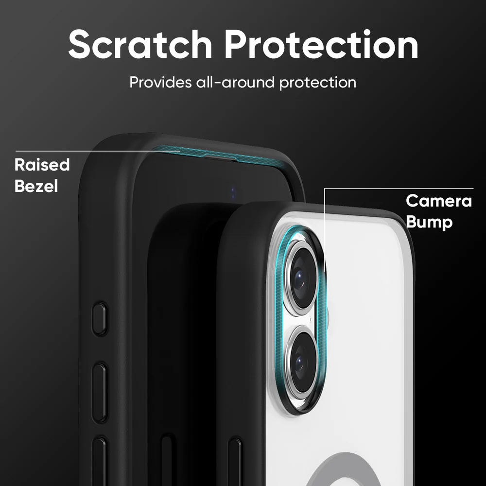 FLOLAB Surtect Tri-Fusion MagSafe Compatible Case – iPhone 17 Series (Black Frost) - Image 10