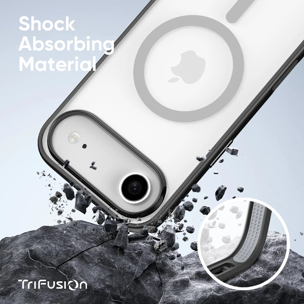 FLOLAB Surtect Tri-Fusion MagSafe Compatible Case – iPhone 17 Series (Black Frost) - Image 12