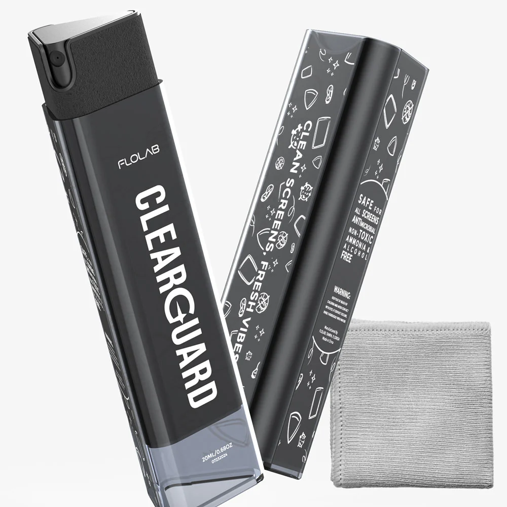 FLOLAB Clear Guard Screen Cleaner All in One - Easy to Clean, Portable, Reusable - Image 4