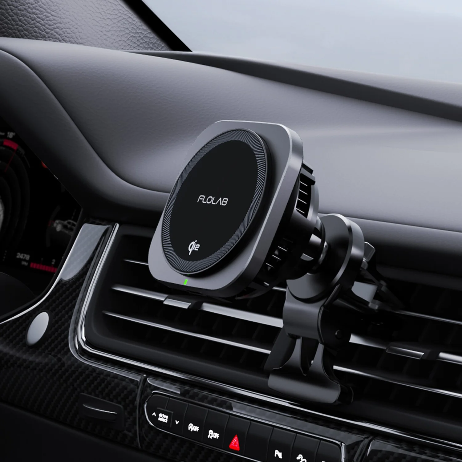 FLOLAB MagFLO Qi2 15W Best Wireless Car Charger With Cooling, 30W Car Charger - Fast Charging - Image 7
