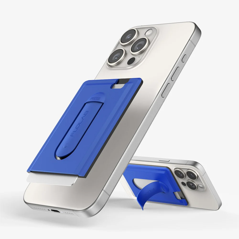 FLOLAB SnapGrip Magnetic Silicone Wallet Stand for iPhone Magsafe, Compatible with Android Phone - 10 Vibrant Colors - Image 5