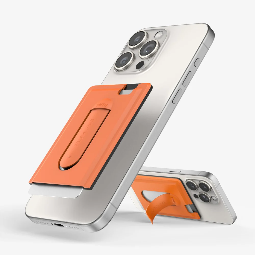 FLOLAB SnapGrip Magnetic Silicone Wallet Stand for iPhone Magsafe, Compatible with Android Phone - 10 Vibrant Colors - Image 9