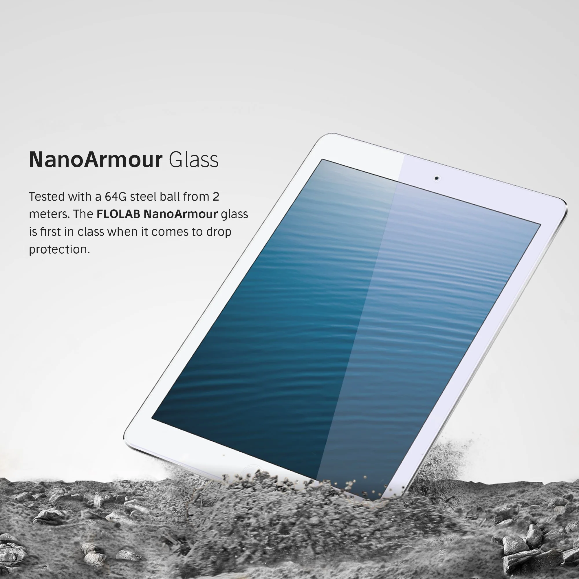 NanoArmour for iPad 4 / 3 / 2  Anti-Blue light Screen Protector (10.1-inch) - Image 3