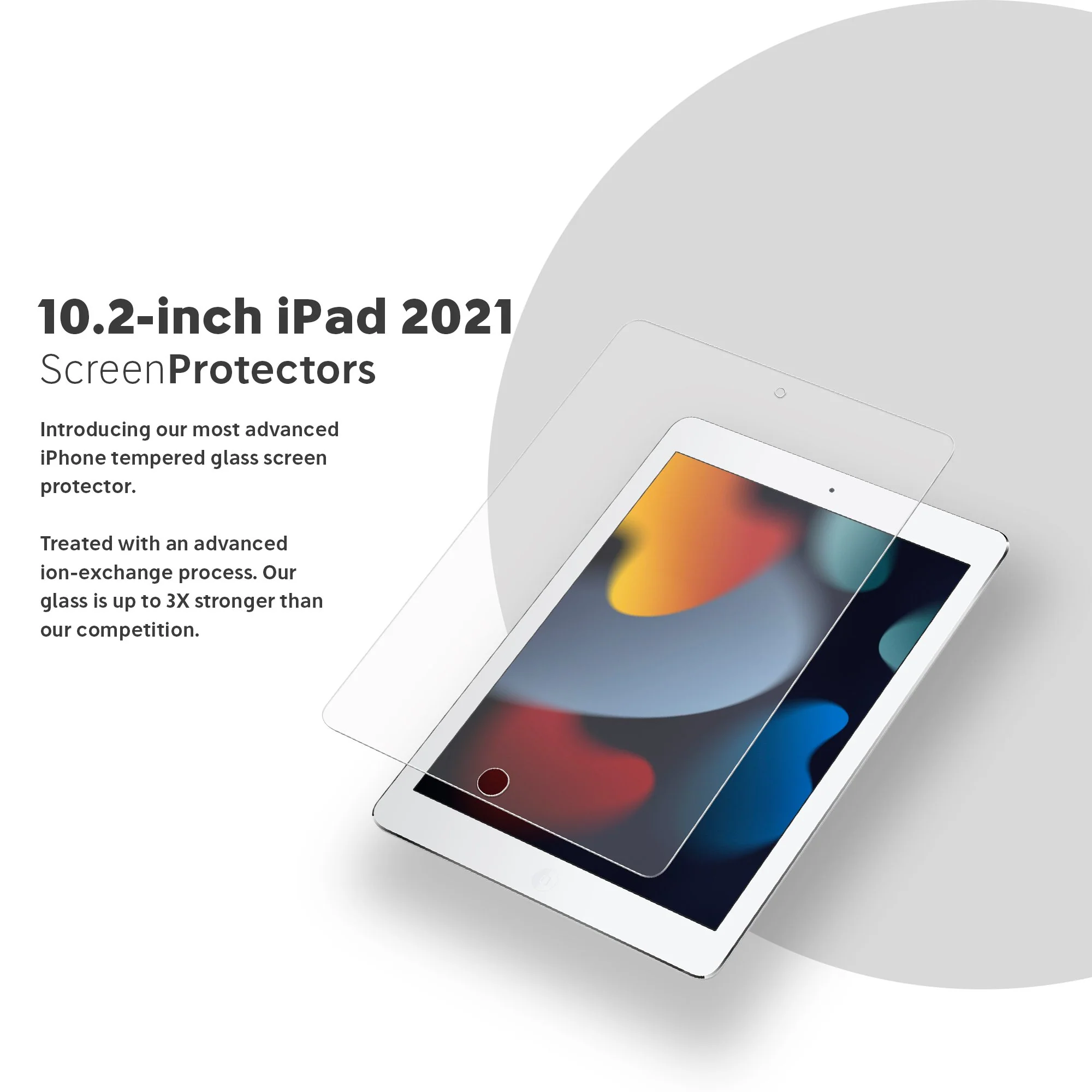 FLOLAB Anti-Glare Matte Screen Protector for iPad 9th Gen - Image 2