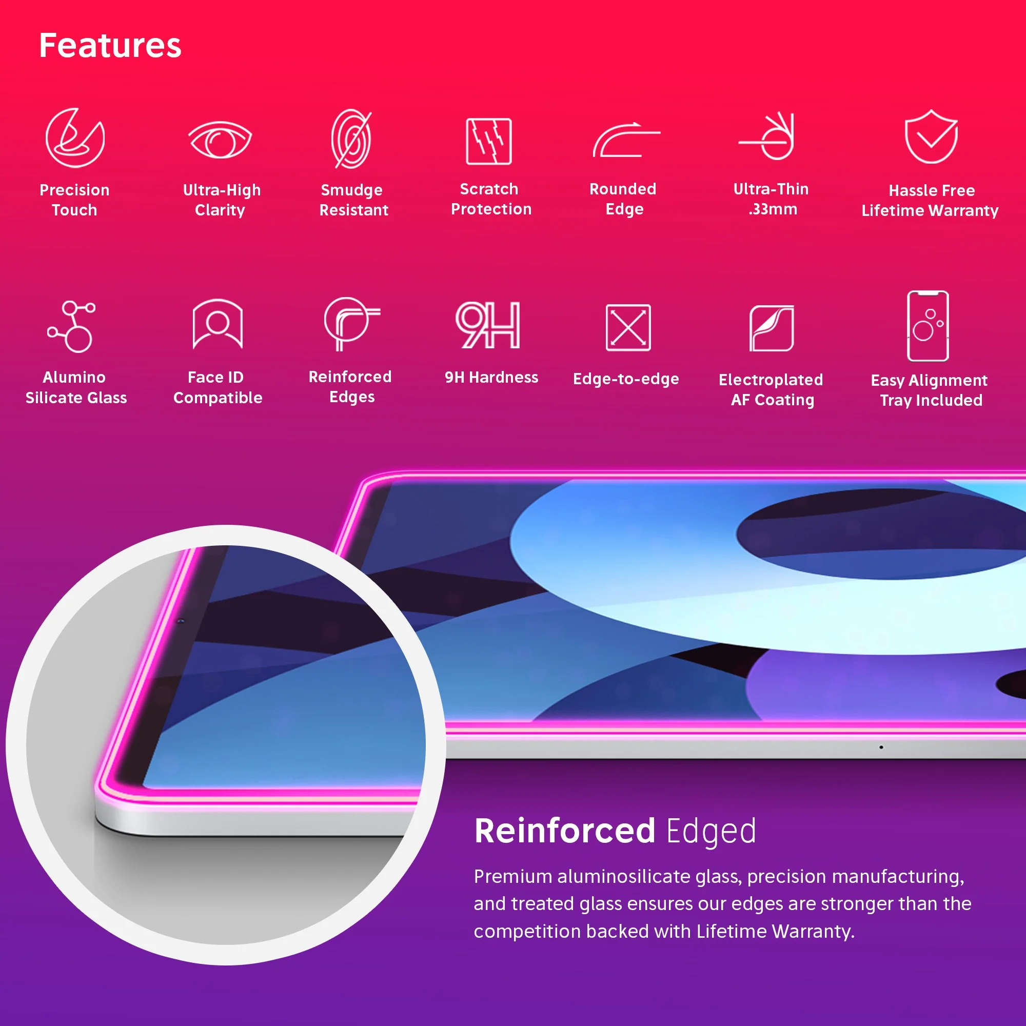 NanoArmour for iPad Air 4 Anti-Blue light Screen Protector (2020) 10.9-inch - Image 3