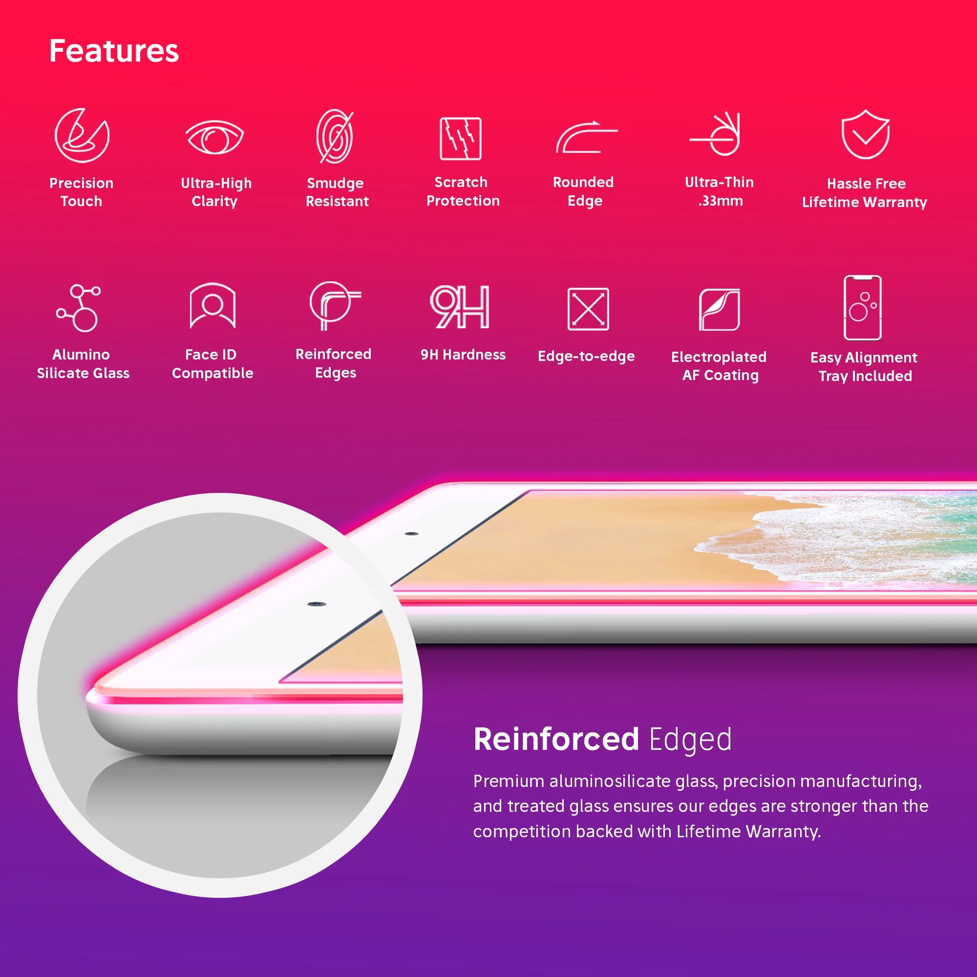 FLOLAB Matte Screen Protector for iPad Pro 12.9 2nd Gen 1st Gen (2015-2017) - Image 3