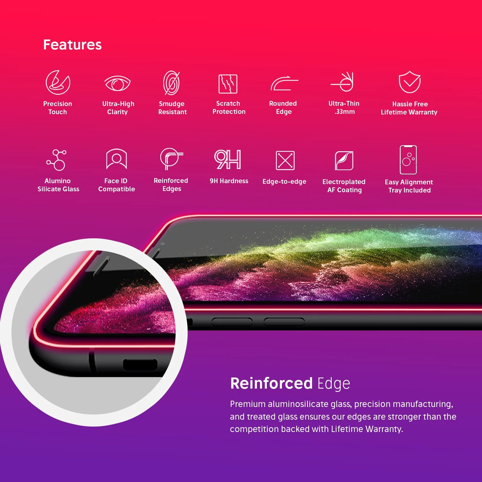 NanoArmour 3D Best Screen Protector for iPhone 11 Pro Edge-to-Edge - Image 3