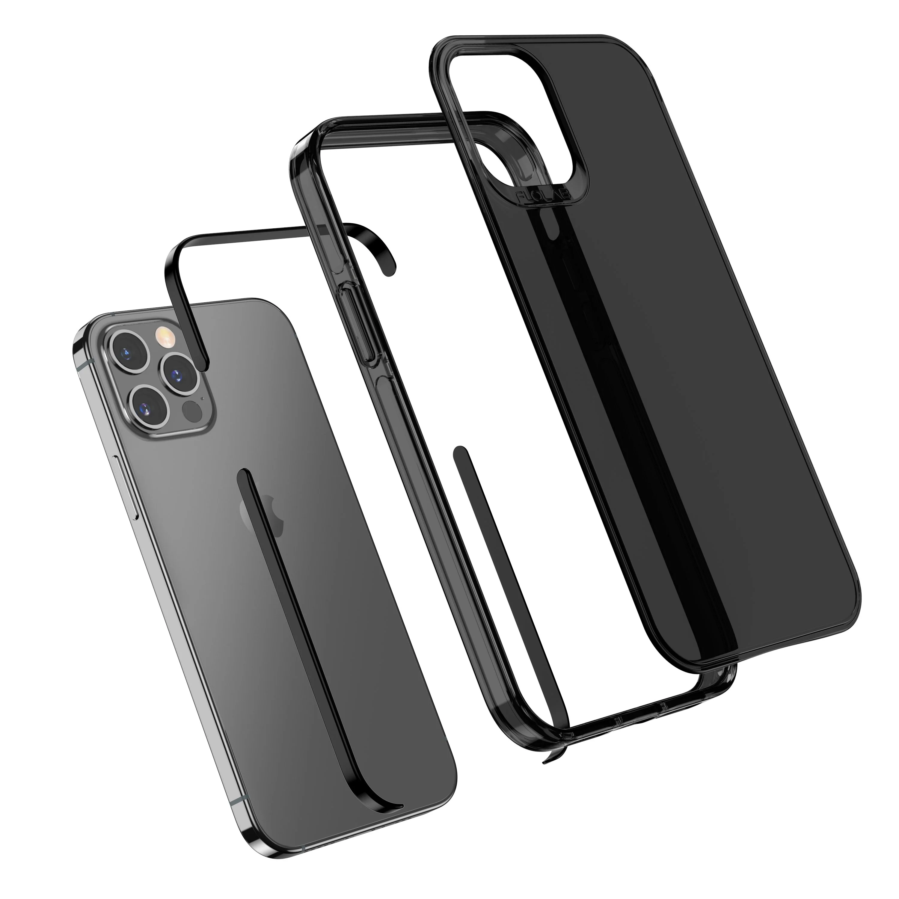 All Black Everything TAFFYCA Series for iPhone 12 Pro Max Phone Case - Image 2