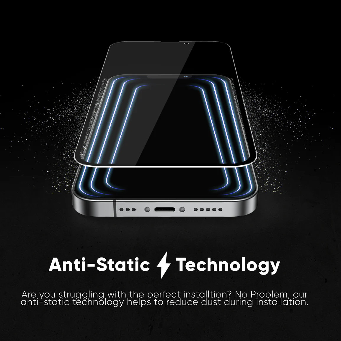 NanoArmour for iPhone 13 Pro Anti-Glare Screen Protector Matte Anti-Dust Edge-to-Edge - Image 2