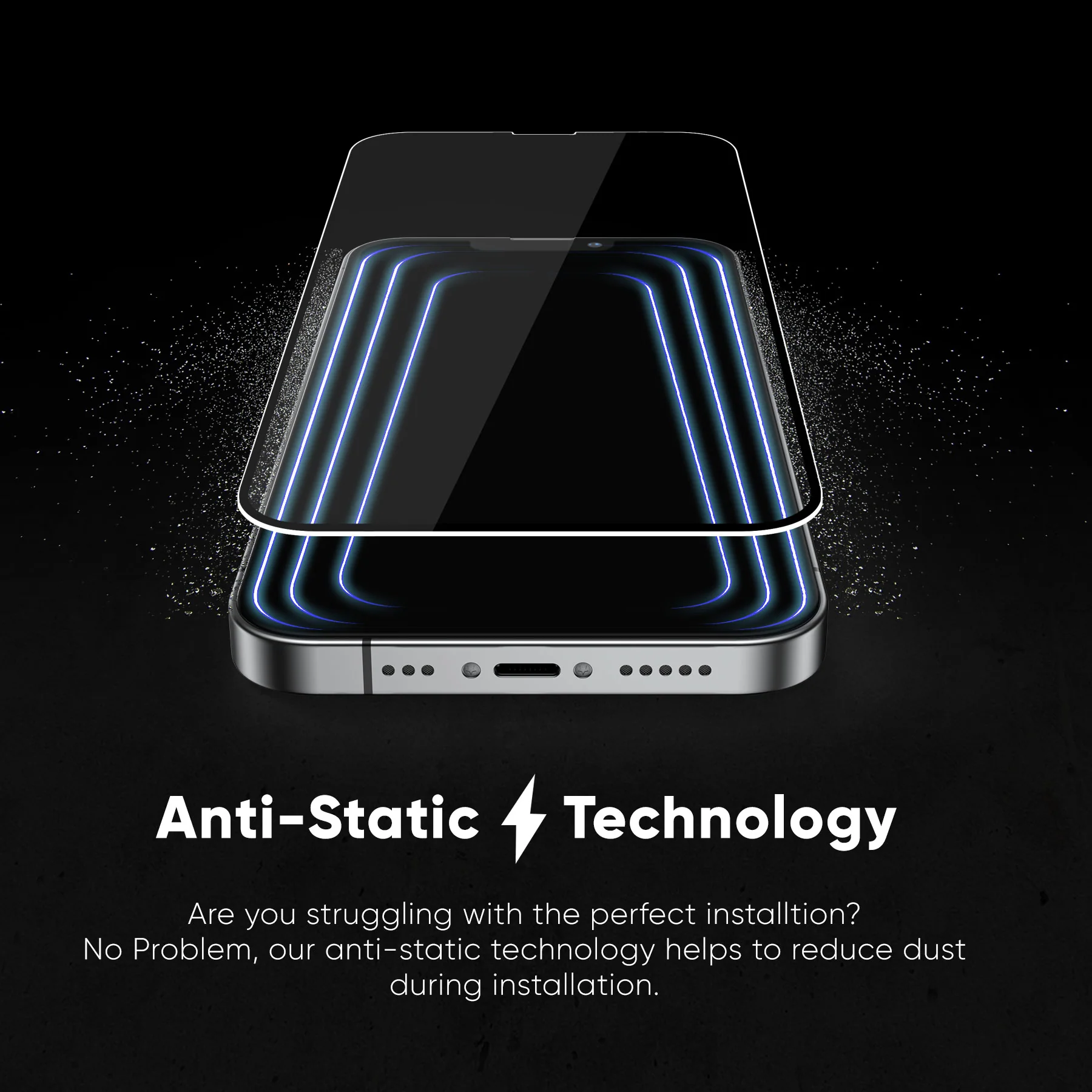 NanoArmour for iPhone 13 Pro Max Anti-Glare Screen Protector Matte Anti Dust - Image 2