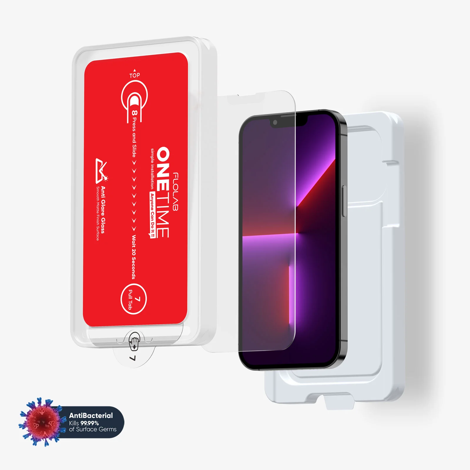 ONETIME NanoArmour for iPhone Anti-Glare Screen Protector: Dust-Free Installation, Case Friendly, Matte - Image 10
