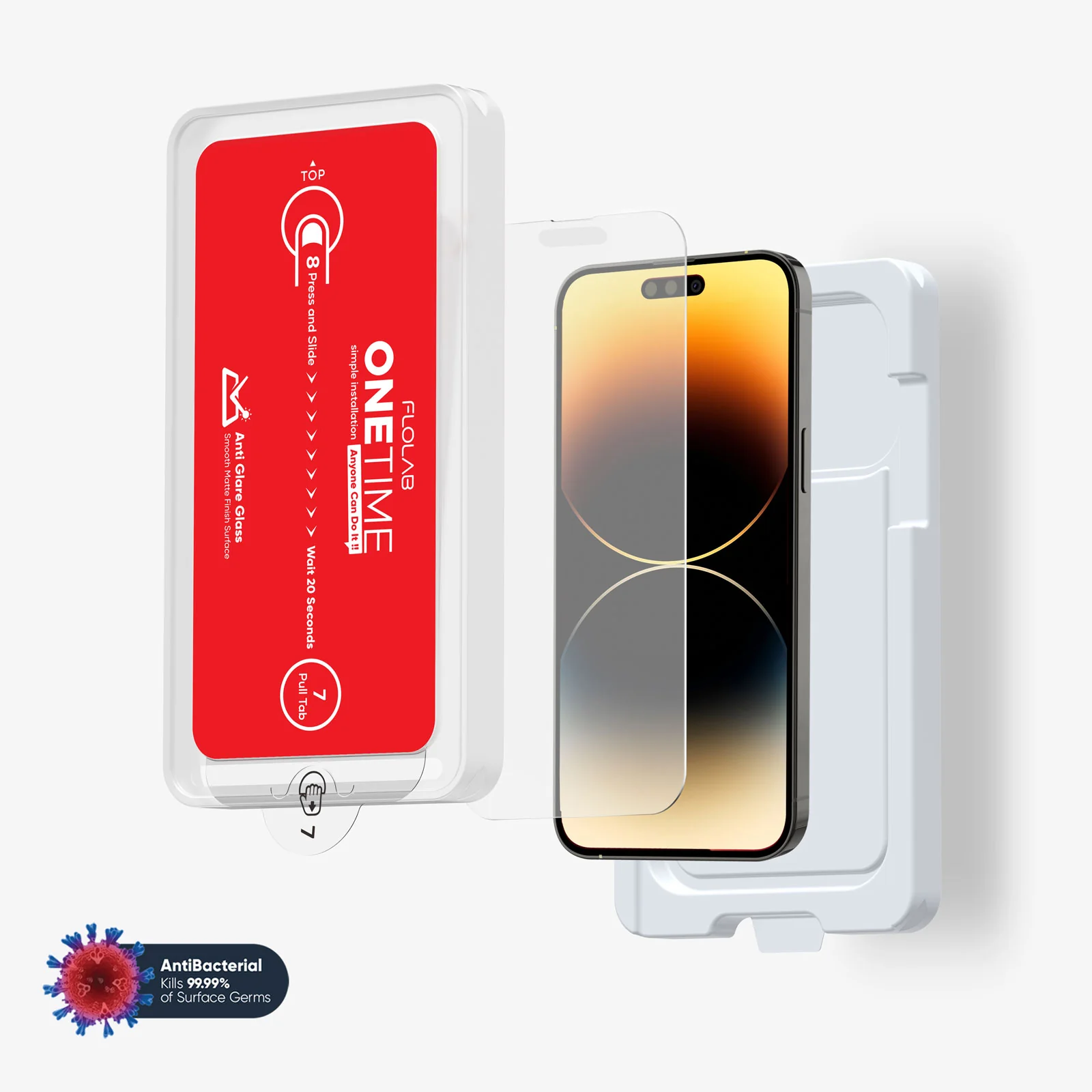 ONETIME NanoArmour for iPhone Anti-Glare Screen Protector: Dust-Free Installation, Case Friendly, Matte - Image 6