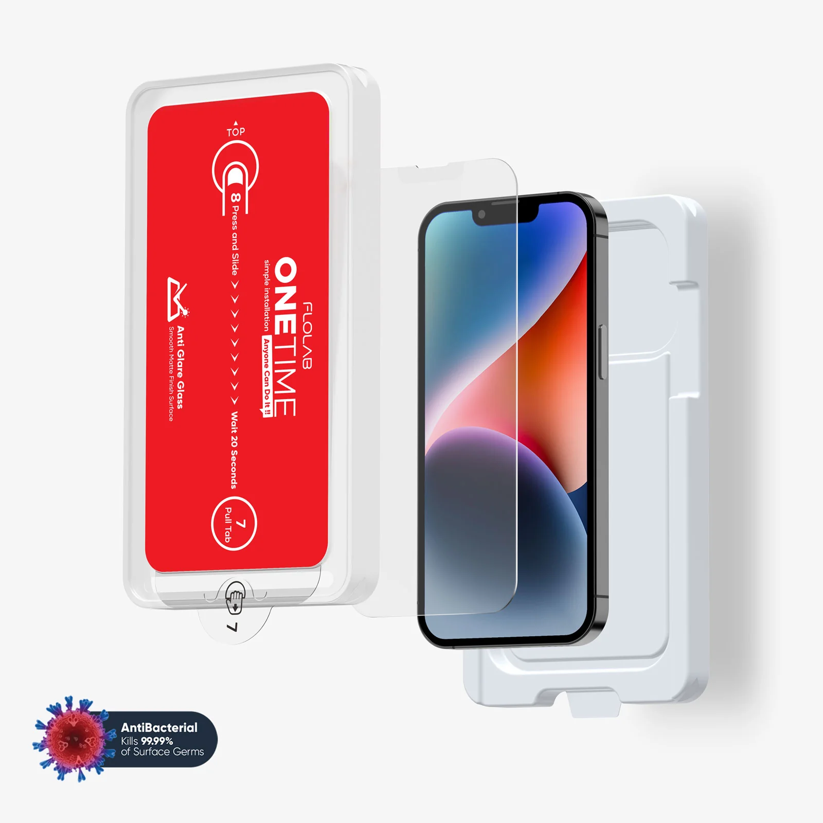 ONETIME NanoArmour for iPhone Anti-Glare Screen Protector: Dust-Free Installation, Case Friendly, Matte - Image 8