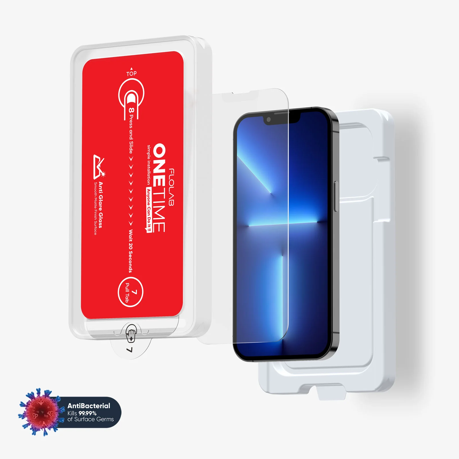 ONETIME NanoArmour for iPhone Anti-Glare Screen Protector: Dust-Free Installation, Case Friendly, Matte - Image 9