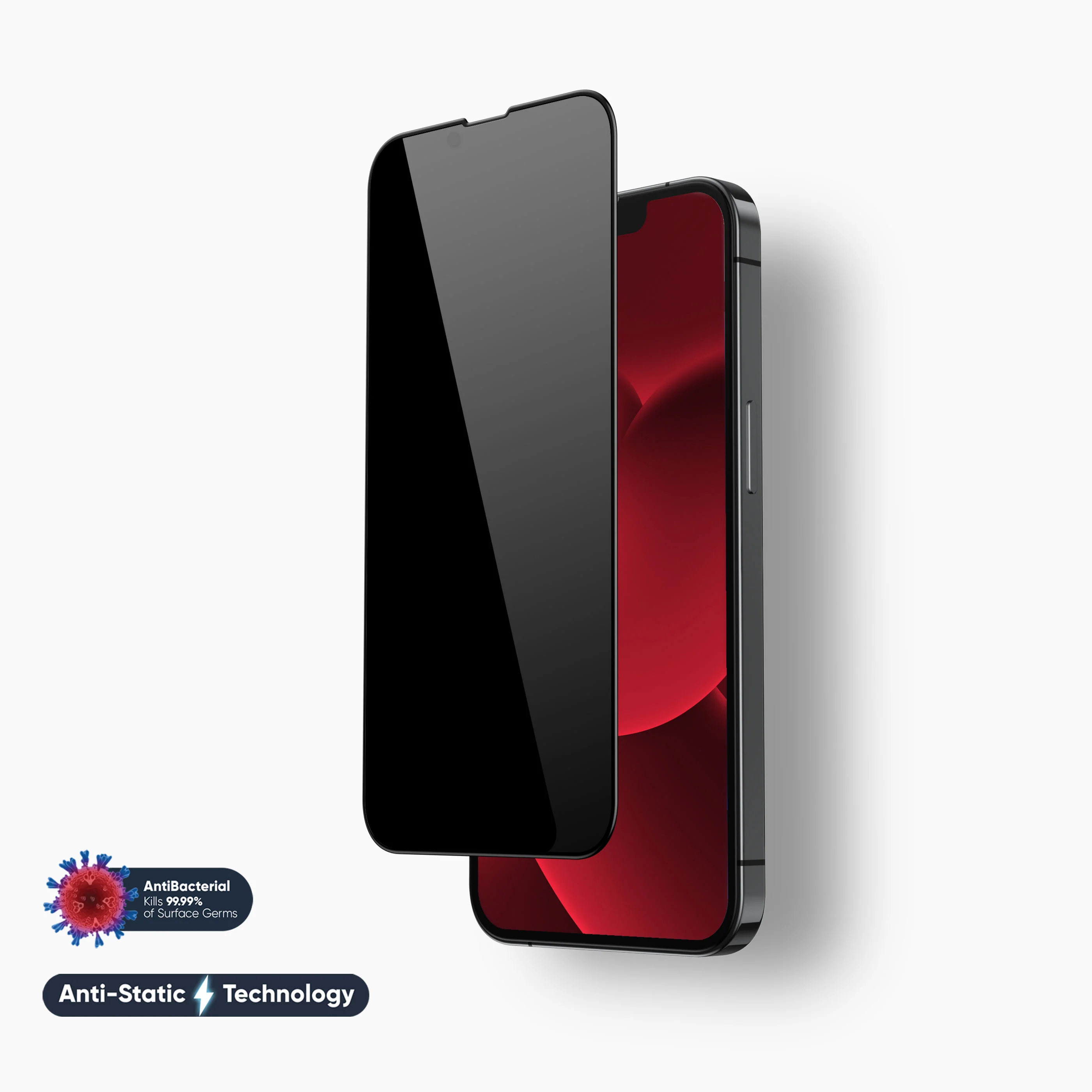 NanoArmour for iPhone 14 Privacy Screen Protector Anti-Dust Edge-to-Edge