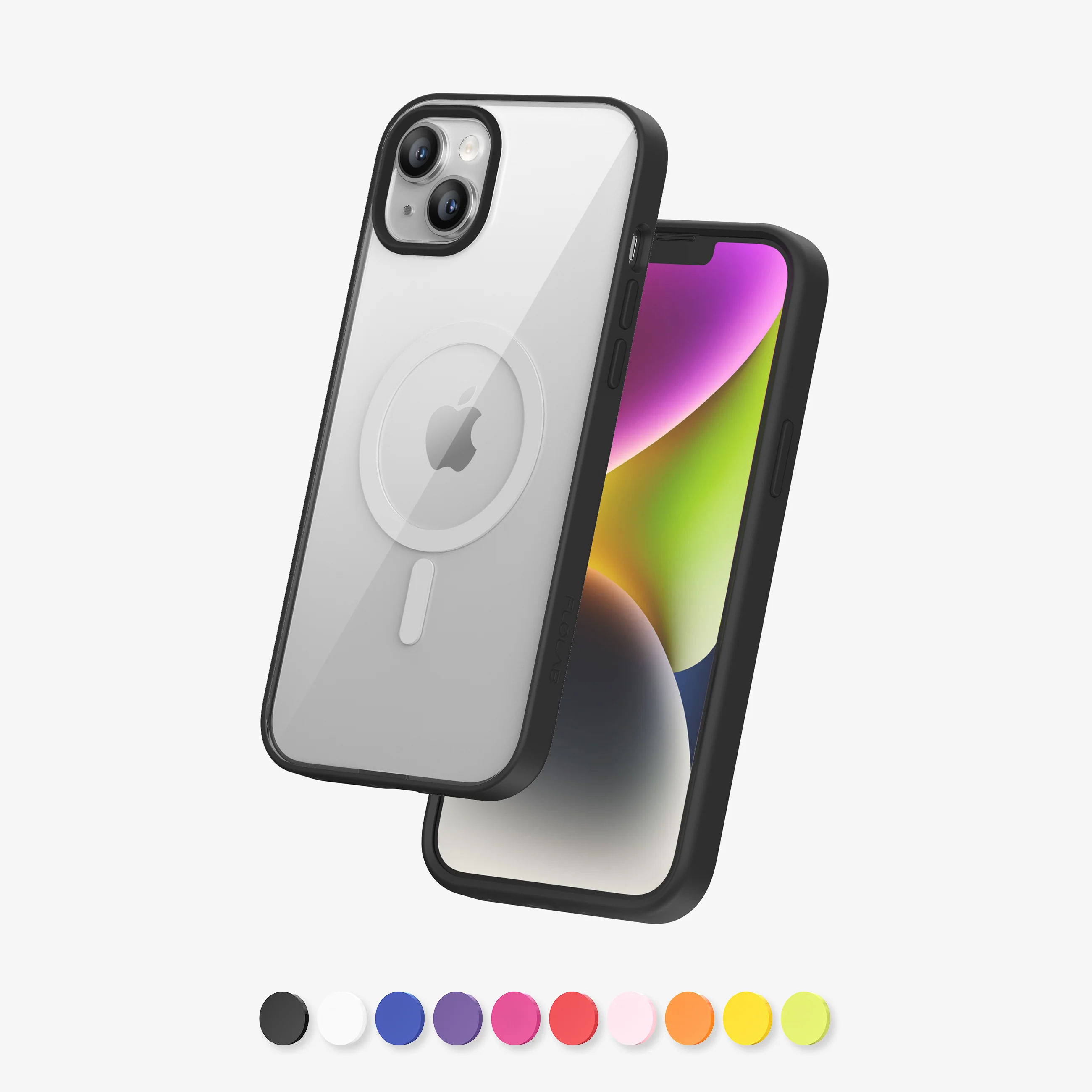 FLOLAB Surtect Tri-Fusion MagSafe Compatible Case – iPhone 14 Series (Black Clear) - Image 12