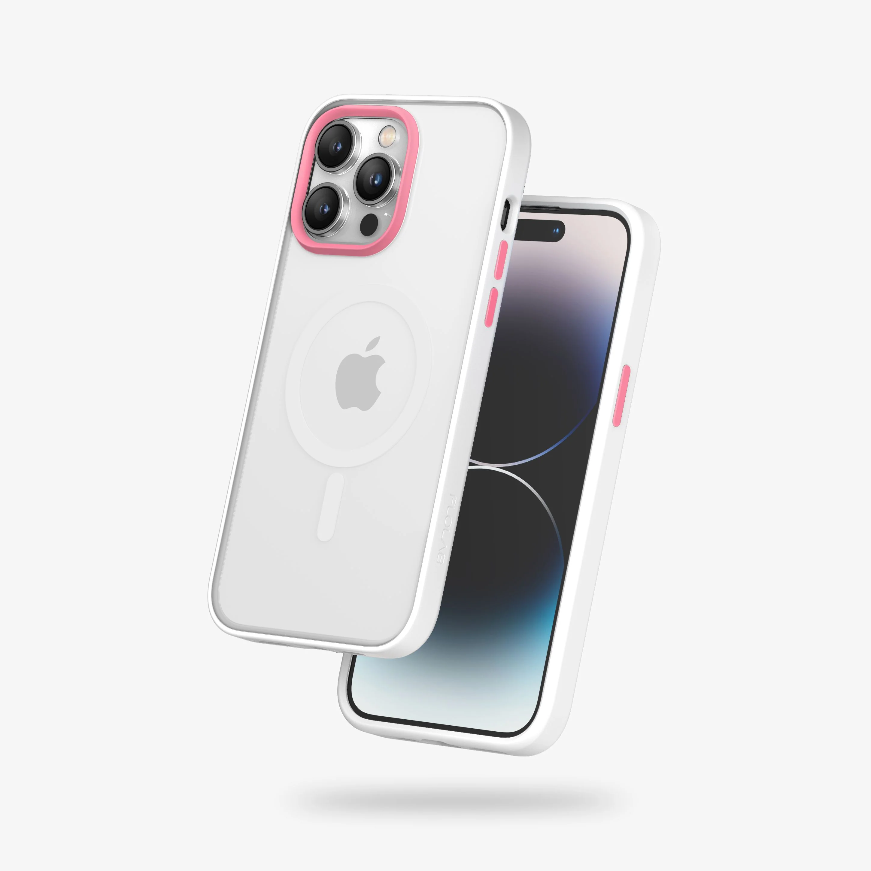 FLOLAB Surtect Tri-Fusion MagSafe Compatible Case – iPhone 14 Series (White Frost) - Image 4