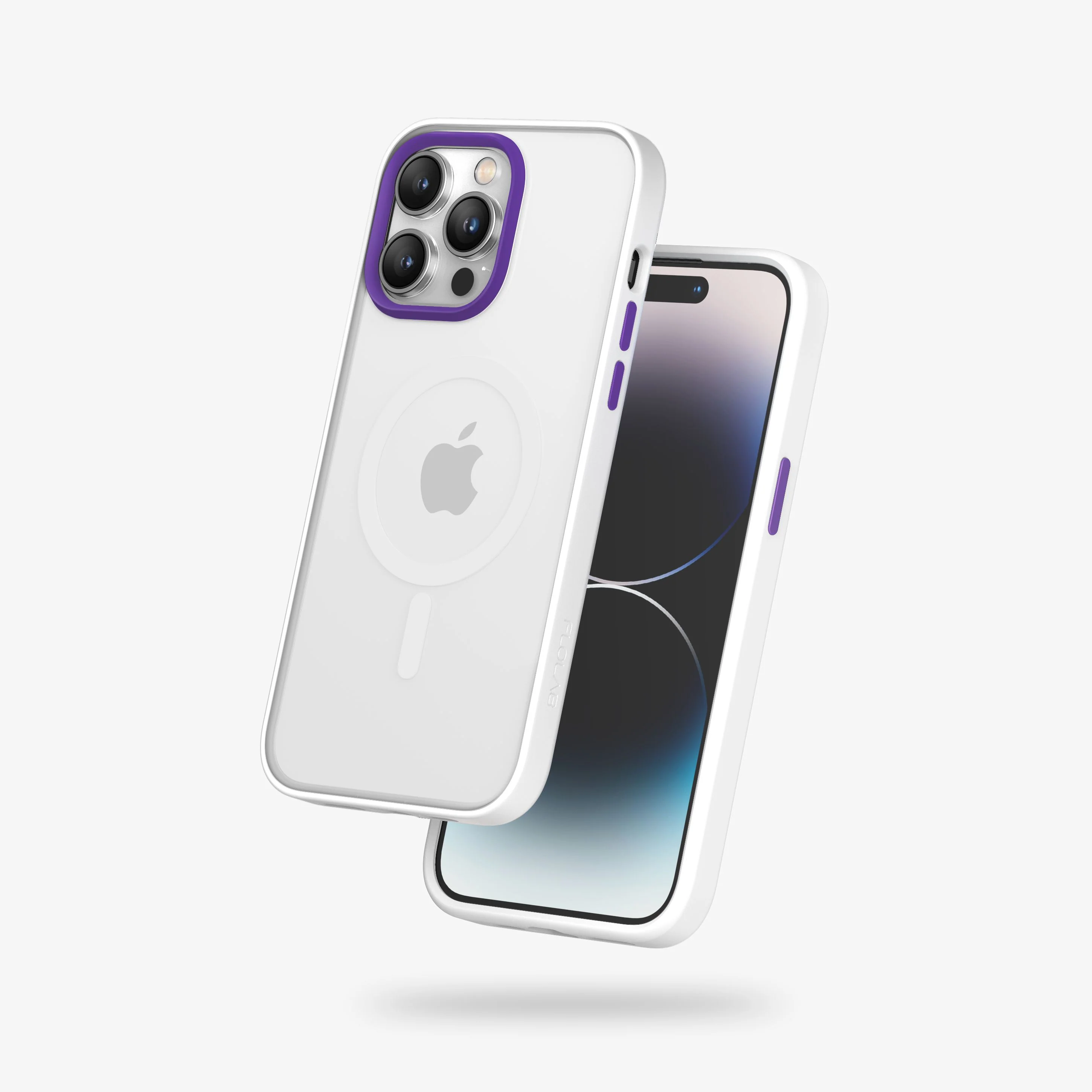 FLOLAB Surtect Tri-Fusion MagSafe Compatible Case – iPhone 14 Series (White Frost) - Image 7