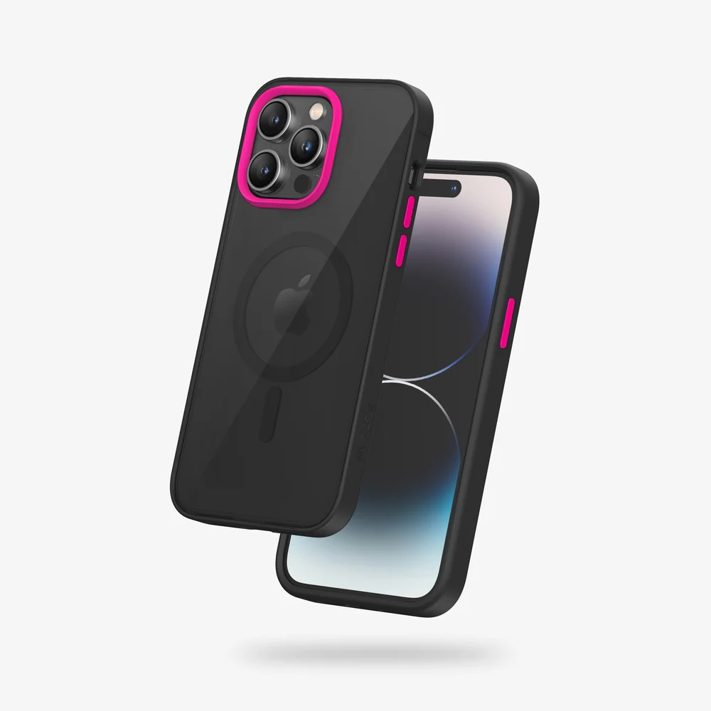 FLOLAB Surtect Tri-Fusion MagSafe Compatible Case – iPhone 14 Series (Black Translucent Clear) - Image 4