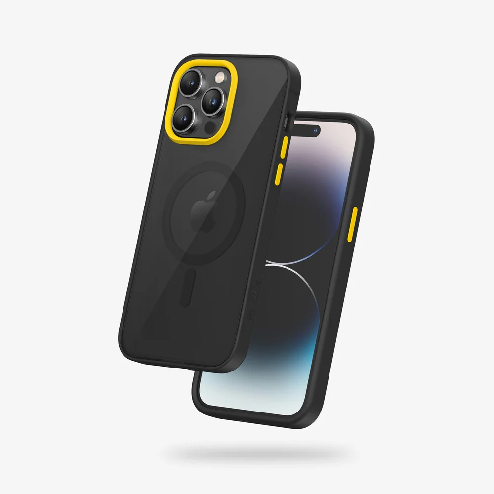 FLOLAB Surtect Tri-Fusion MagSafe Compatible Case – iPhone 14 Series (Black Translucent Clear) - Image 6