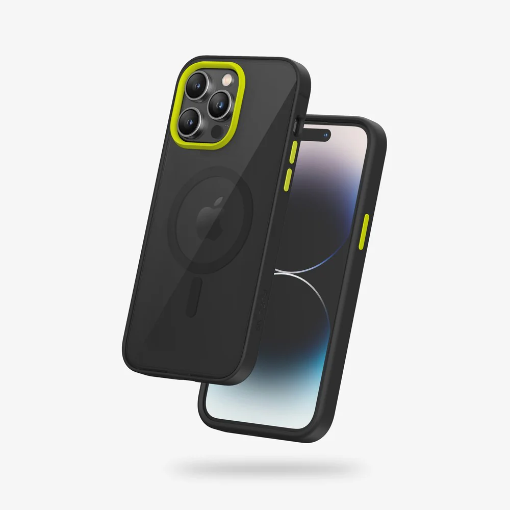 FLOLAB Surtect Tri-Fusion MagSafe Compatible Case – iPhone 14 Series (Black Translucent Clear) - Image 7