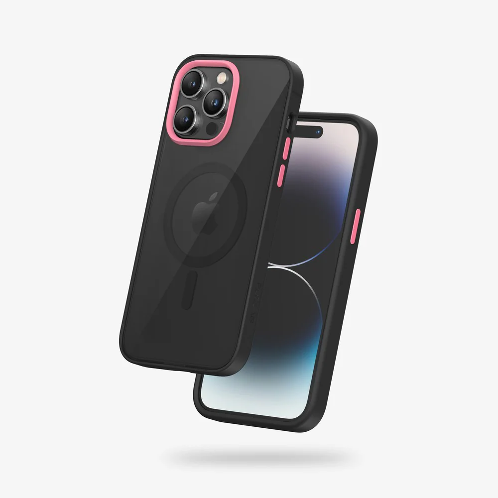 FLOLAB Surtect Tri-Fusion MagSafe Compatible Case – iPhone 14 Series (Black Translucent Clear) - Image 9